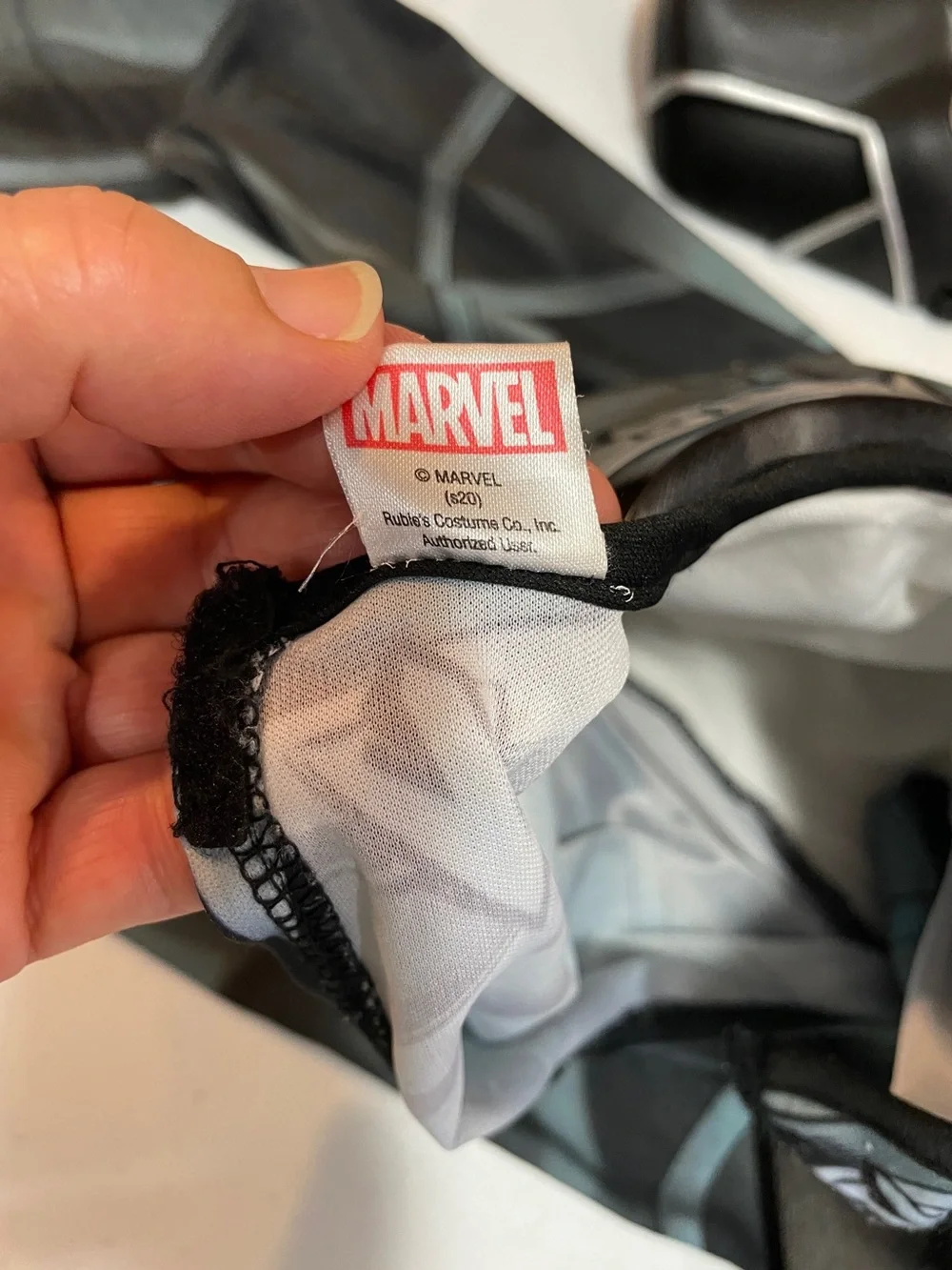 Marvel Black Panther Kids Muscled Superhero Costume - Black with Silver Accents - Picture 5 of 8